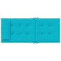 vidaXL Cojines para silla con respaldo alto 6 uds tela Oxford turquesa