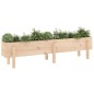vidaXL Arriate elevado de jardín madera maciza de pino 160x30x38 cm vidaXL Arriate elevado de jardín madera maciza de pino 160x30x38 cm