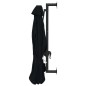 vidaXL Sombrilla de pared con palo de metal negro 300 cm