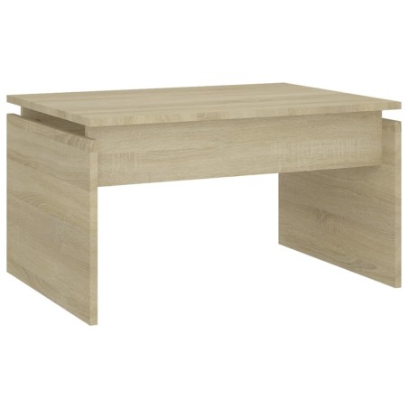vidaXL Mesa de centro madera contrachapada roble Sonoma 68x50x38 cm