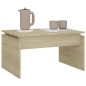 vidaXL Mesa de centro madera contrachapada roble Sonoma 68x50x38 cm vidaXL Mesa de centro madera contrachapada roble Sonoma 68x50x38 cm