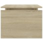 vidaXL Mesa de centro madera contrachapada roble Sonoma 68x50x38 cm vidaXL Mesa de centro madera contrachapada roble Sonoma 68x50x38 cm