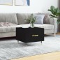 vidaXL Mesa de centro madera contrachapada negro 50x50x40 cm vidaXL Mesa de centro madera contrachapada negro 50x50x40 cm