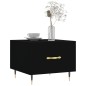 vidaXL Mesa de centro madera contrachapada negro 50x50x40 cm vidaXL Mesa de centro madera contrachapada negro 50x50x40 cm