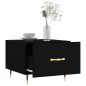 vidaXL Mesa de centro madera contrachapada negro 50x50x40 cm vidaXL Mesa de centro madera contrachapada negro 50x50x40 cm