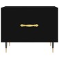 vidaXL Mesa de centro madera contrachapada negro 50x50x40 cm vidaXL Mesa de centro madera contrachapada negro 50x50x40 cm