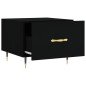 vidaXL Mesa de centro madera contrachapada negro 50x50x40 cm vidaXL Mesa de centro madera contrachapada negro 50x50x40 cm