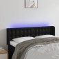 vidaXL Cabecero con LED cuero sintético negro 147x16x78/88 cm vidaXL Cabecero con LED cuero sintético negro 147x16x78/88 cm