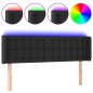 vidaXL Cabecero con LED cuero sintético negro 147x16x78/88 cm vidaXL Cabecero con LED cuero sintético negro 147x16x78/88 cm