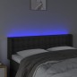 vidaXL Cabecero con LED cuero sintético negro 147x16x78/88 cm vidaXL Cabecero con LED cuero sintético negro 147x16x78/88 cm
