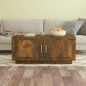 vidaXL Mesa de centro madera contrachapada roble ahumado 102x50x45 cm vidaXL Mesa de centro madera contrachapada roble ahumado 102x50x45 cm