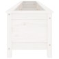 vidaXL Arriate elevado de jardín madera de pino blanco 199,5x40x39 cm vidaXL Arriate elevado de jardín madera de pino blanco 199,5x40x39 cm