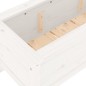 vidaXL Arriate elevado de jardín madera de pino blanco 199,5x40x39 cm vidaXL Arriate elevado de jardín madera de pino blanco 199,5x40x39 cm