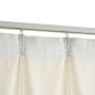 vidaXL Cortinas opacas con ganchos 2 pzas terciopelo crema 140x225 cm vidaXL Cortinas opacas con ganchos 2 pzas terciopelo crema 140x225 cm