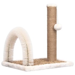 vidaXL Árbol para gatos con cepillo de aseo y poste rascador