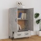 vidaXL Aparador de madera contrachapada gris hormigón 70x31x115 cm vidaXL Aparador de madera contrachapada gris hormigón 70x31x115 cm