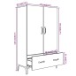 vidaXL Aparador de madera contrachapada gris hormigón 70x31x115 cm vidaXL Aparador de madera contrachapada gris hormigón 70x31x115 cm