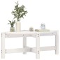vidaXL Mesa de centro de madera maciza de pino blanco 87x48x35 cm vidaXL Mesa de centro de madera maciza de pino blanco 87x48x35 cm