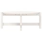 vidaXL Mesa de centro de madera maciza de pino blanco 87x48x35 cm vidaXL Mesa de centro de madera maciza de pino blanco 87x48x35 cm