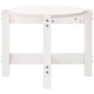 vidaXL Mesa de centro de madera maciza de pino blanco 87x48x35 cm vidaXL Mesa de centro de madera maciza de pino blanco 87x48x35 cm