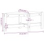 vidaXL Mesa de centro de madera maciza de pino blanco 87x48x35 cm vidaXL Mesa de centro de madera maciza de pino blanco 87x48x35 cm