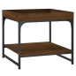 vidaXL Mesa de centro madera ingeniería roble marrón 49,5x49,5x45 cm vidaXL Mesa de centro madera ingeniería roble marrón 49,5x49,5x45 cm