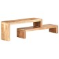 vidaXL Mueble de TV de 2 piezas de madera maciza de acacia