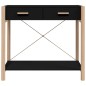 vidaXL Mesa consola de madera contrachapada negro 82x38x75 cm vidaXL Mesa consola de madera contrachapada negro 82x38x75 cm