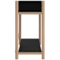 vidaXL Mesa consola de madera contrachapada negro 82x38x75 cm vidaXL Mesa consola de madera contrachapada negro 82x38x75 cm