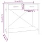 vidaXL Mesa consola de madera contrachapada negro 82x38x75 cm vidaXL Mesa consola de madera contrachapada negro 82x38x75 cm