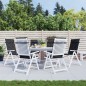vidaXL Cojines silla respaldo alto 6 uds tela Oxford a cuadros negro vidaXL Cojines silla respaldo alto 6 uds tela Oxford a cuadros negro