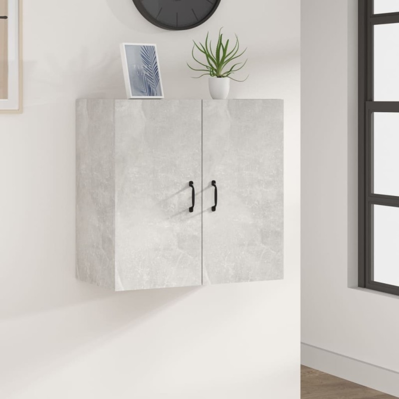 vidaXL Armario de pared madera contrachapada gris hormigón 60x31x60 cm vidaXL Armario de pared madera contrachapada gris hormigón 60x31x60 cm