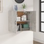vidaXL Armario de pared madera contrachapada gris hormigón 60x31x60 cm vidaXL Armario de pared madera contrachapada gris hormigón 60x31x60 cm
