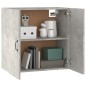 vidaXL Armario de pared madera contrachapada gris hormigón 60x31x60 cm vidaXL Armario de pared madera contrachapada gris hormigón 60x31x60 cm