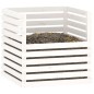 vidaXL Compostador de madera maciza de pino blanco 80x80x78 cm vidaXL Compostador de madera maciza de pino blanco 80x80x78 cm