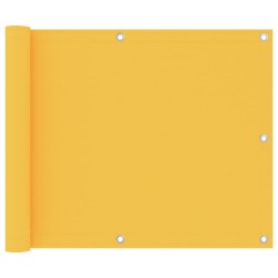 vidaXL Toldo para balcón tela oxford amarillo 75x400 cm