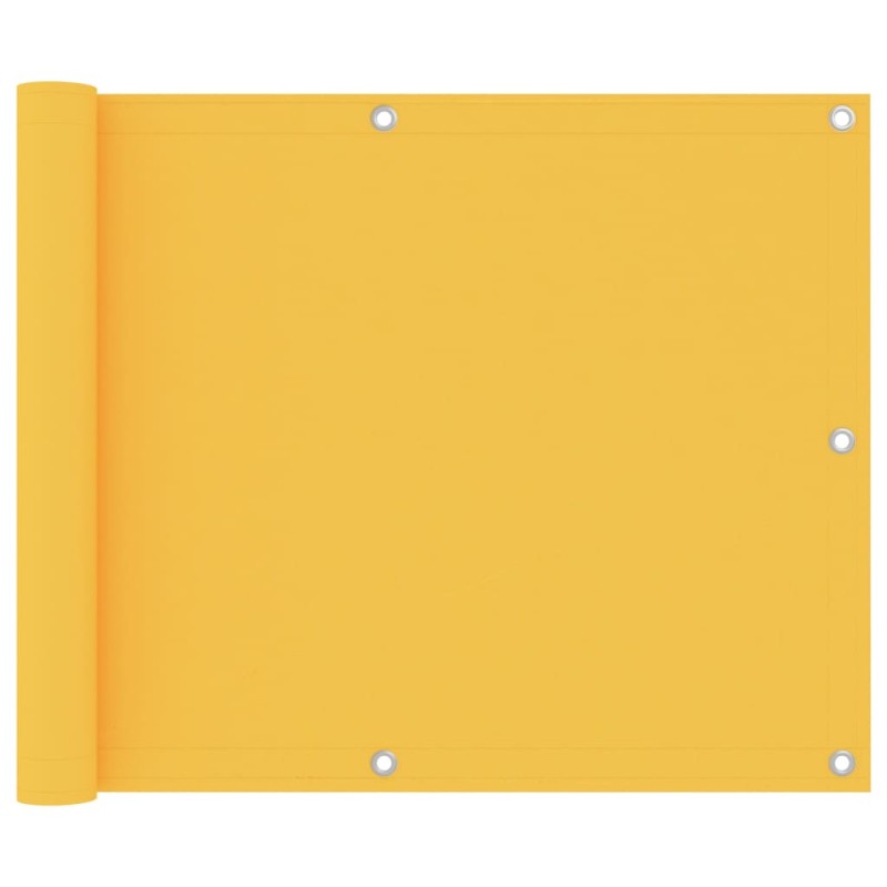 vidaXL Toldo para balcón tela oxford amarillo 75x400 cm vidaXL Toldo para balcón tela oxford amarillo 75x400 cm