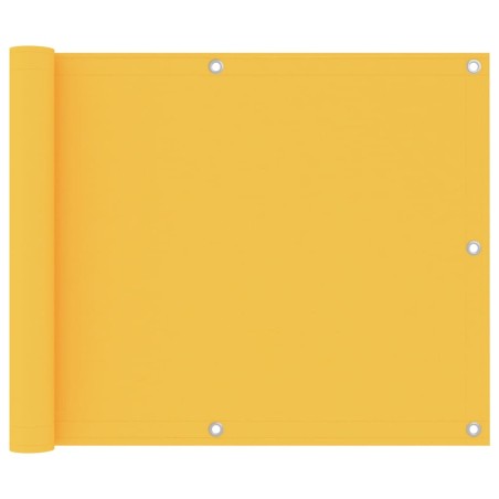 vidaXL Toldo para balcón tela oxford amarillo 75x400 cm