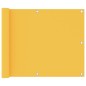 vidaXL Toldo para balcón tela oxford amarillo 75x400 cm vidaXL Toldo para balcón tela oxford amarillo 75x400 cm