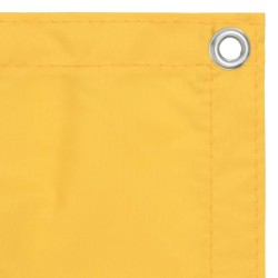 vidaXL Toldo para balcón tela oxford amarillo 75x400 cm
