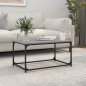 vidaXL Mesa de centro madera y hierro gris Sonoma 80x50x40 cm vidaXL Mesa de centro madera y hierro gris Sonoma 80x50x40 cm