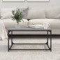vidaXL Mesa de centro madera y hierro gris Sonoma 80x50x40 cm vidaXL Mesa de centro madera y hierro gris Sonoma 80x50x40 cm