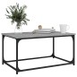 vidaXL Mesa de centro madera y hierro gris Sonoma 80x50x40 cm vidaXL Mesa de centro madera y hierro gris Sonoma 80x50x40 cm