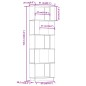 vidaXL Estantería/divisor de espacios madera pino gris 51x25x163,5 cm vidaXL Estantería/divisor de espacios madera pino gris 51x25x163,5 cm