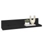 vidaXL Estantes de pared 2 uds madera maciza de pino negro 50x11x9 cm vidaXL Estantes de pared 2 uds madera maciza de pino negro 50x11x9 cm