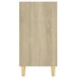 vidaXL Aparador de madera contrachapada roble Sonoma 103,5x35x70 cm vidaXL Aparador de madera contrachapada roble Sonoma 103,5x35x70 cm