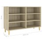 vidaXL Aparador de madera contrachapada roble Sonoma 103,5x35x70 cm vidaXL Aparador de madera contrachapada roble Sonoma 103,5x35x70 cm