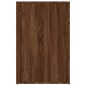 vidaXL Escritorio de madera contrachapada marrón roble 100x49x75 cm