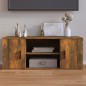 vidaXL Mueble para TV madera contrachapada roble ahumado 100x35x40 cm
