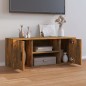 vidaXL Mueble para TV madera contrachapada roble ahumado 100x35x40 cm